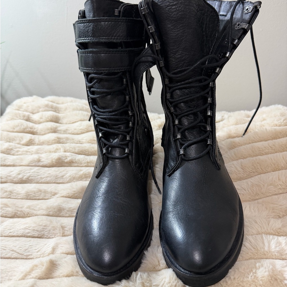 Dolce Vita Black Combat Boots